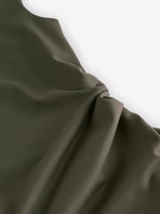 Khaki Green Aysmmetric Shoulder Sleevless Top - Image 7 of 7