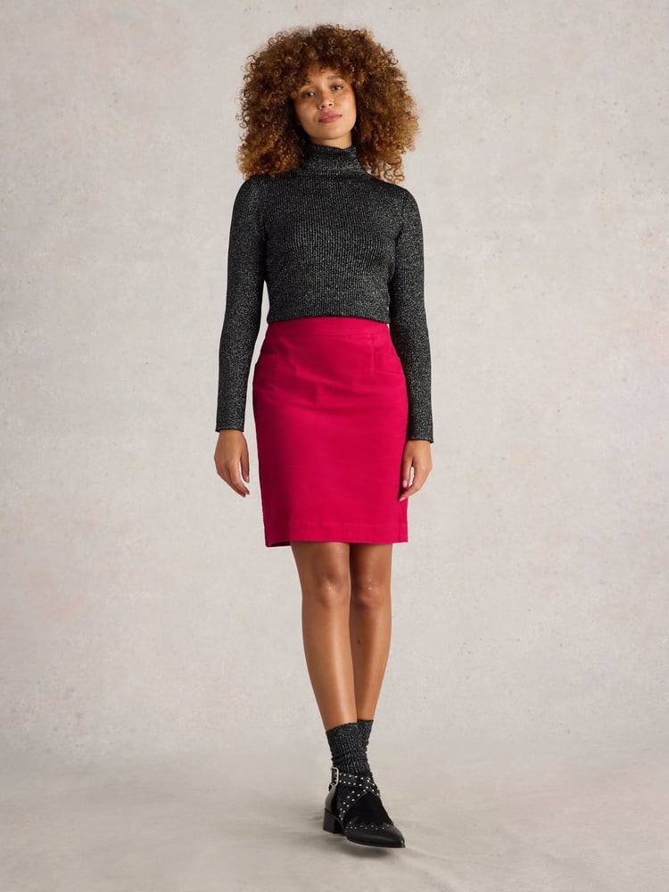 White Stuff Pink Coral Velvet Skirt - Image 1 of 6 White Stuff Pink Coral Velvet Skirt - Image 1 of 6