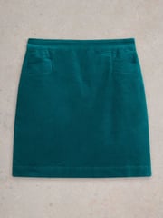 White Stuff Green Coral Velvet Skirt - Image 5 of 6