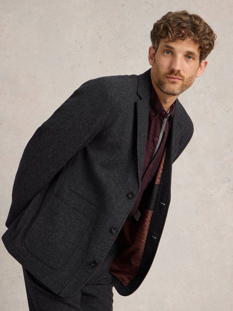 White Stuff Grey McKay Wool Blazer - Image 2 of 6 White Stuff Grey McKay Wool Blazer - Image 2 of 6