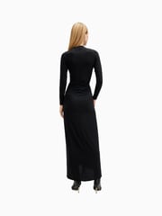AllSaints Black Xylia Long Sleeves Dress - Image 2 of 6