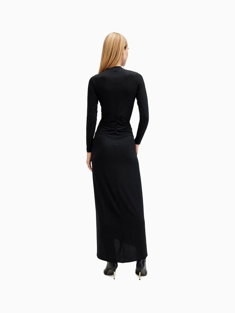 AllSaints Black Xylia Long Sleeves Dress - Image 2 of 6