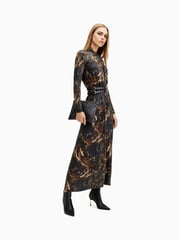 AllSaints Black Mina Dress - Image 1 of 6