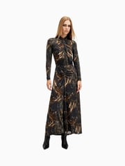 AllSaints Black Mina Dress - Image 3 of 6
