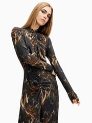 AllSaints Black Mina Dress - Image 4 of 6