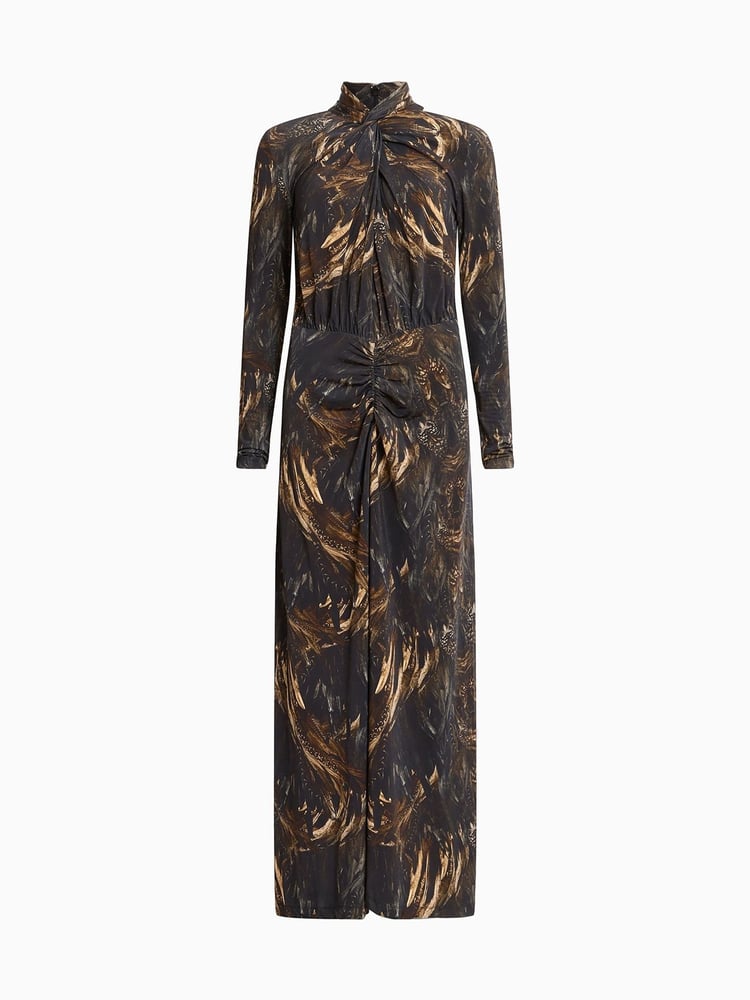 AllSaints Black Mina Dress - Image 6 of 6
