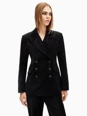 AllSaints Black Sevenh Vel Blazer - Image 5 of 7