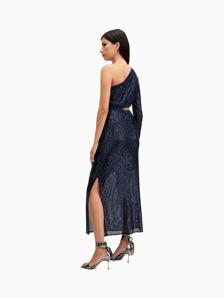 AllSaints Blue Daisy Topaz Dress - Image 2 of 7 AllSaints Blue Daisy Topaz Dress - Image 2 of 7
