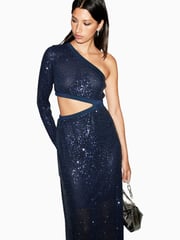 AllSaints Blue Daisy Topaz Dress - Image 5 of 7