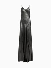 AllSaints Grey Lili Maxi Dress - Image 5 of 5