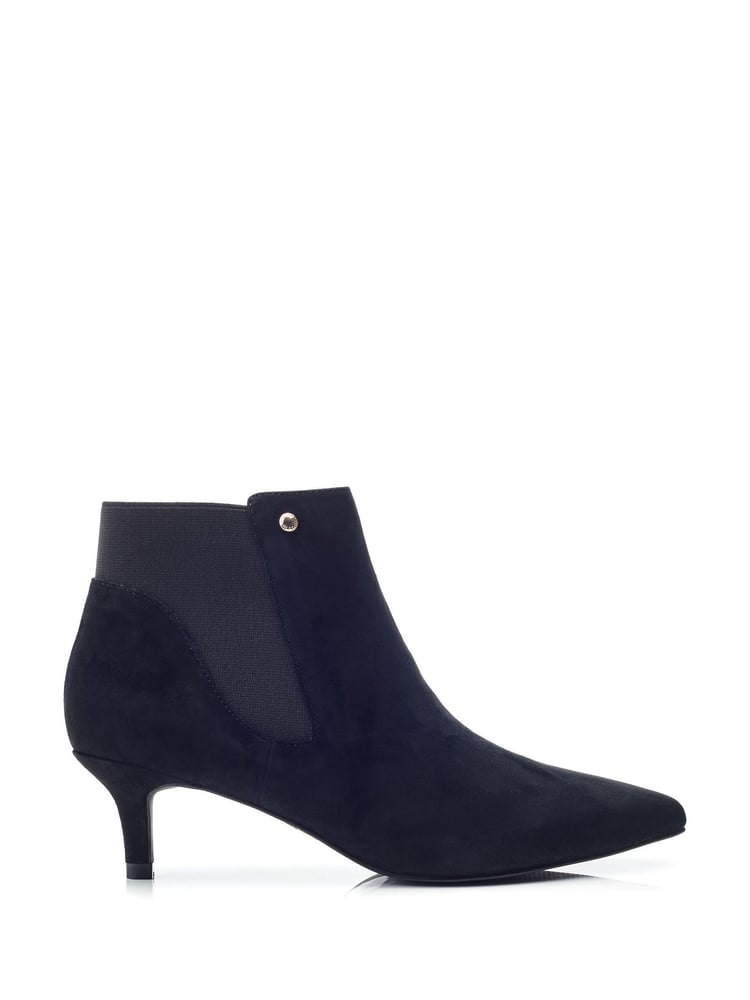Moda in Pelle Qute Kitten Heel Chelsea Black Boots - Image 1 of 4 Moda in Pelle Qute Kitten Heel Chelsea Black Boots - Image 1 of 4