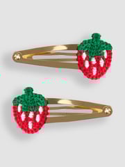 JoJo Maman Bébé Red Strawberry Clips 2 Pack - Image 1 of 3