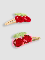 JoJo Maman Bébé Red 2-Pack Crochet Clips - Image 2 of 3