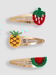 JoJo Maman Bébé Red 3-Pack Crochet Clips - Image 2 of 3
