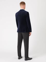 Remus Uomo Blue Slim Fit Velvet Jacket - Image 3 of 6
