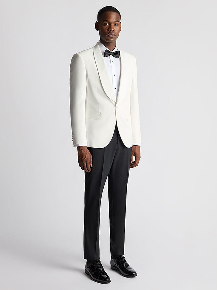 Remus Uomo White Slim Fit Dinner Jacket - Image 2 of 6 Remus Uomo White Slim Fit Dinner Jacket - Image 2 of 6