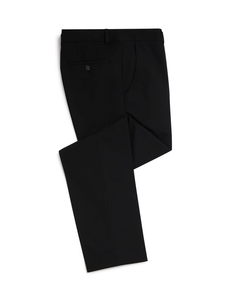 Remus Uomo Black Tapered Leg Stretch Formal Trousers - Image 7 of 7
