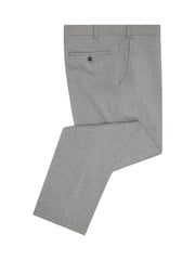 Remus Uomo Grey Tapered Fit Wool Rich Trousers - Image 2 of 4