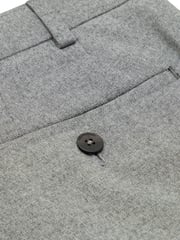 Remus Uomo Grey Tapered Fit Wool Rich Trousers - Image 4 of 4
