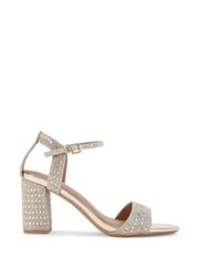 KG Kurt Geiger Gold Fleur Bling Sandals - Image 2 of 5