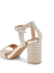 KG Kurt Geiger Gold Fleur Bling Sandals - Image 3 of 5