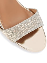 KG Kurt Geiger Gold Fleur Bling Sandals - Image 4 of 5