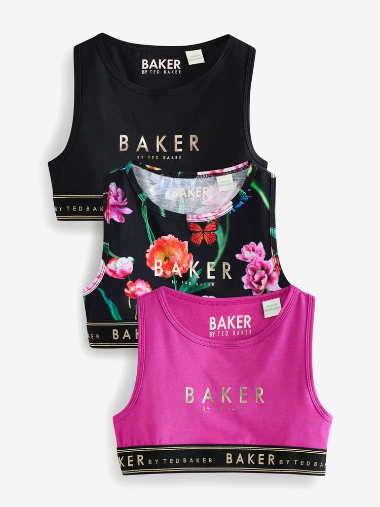 Baker by Ted Baker Crop Tops 3 Pack - Image 1 of 9