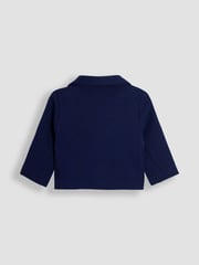 JoJo Maman Bébé Navy Blue 4-Piece Shirt & Trousers Set With Blazer & Bow Tie - Image 5 of 11