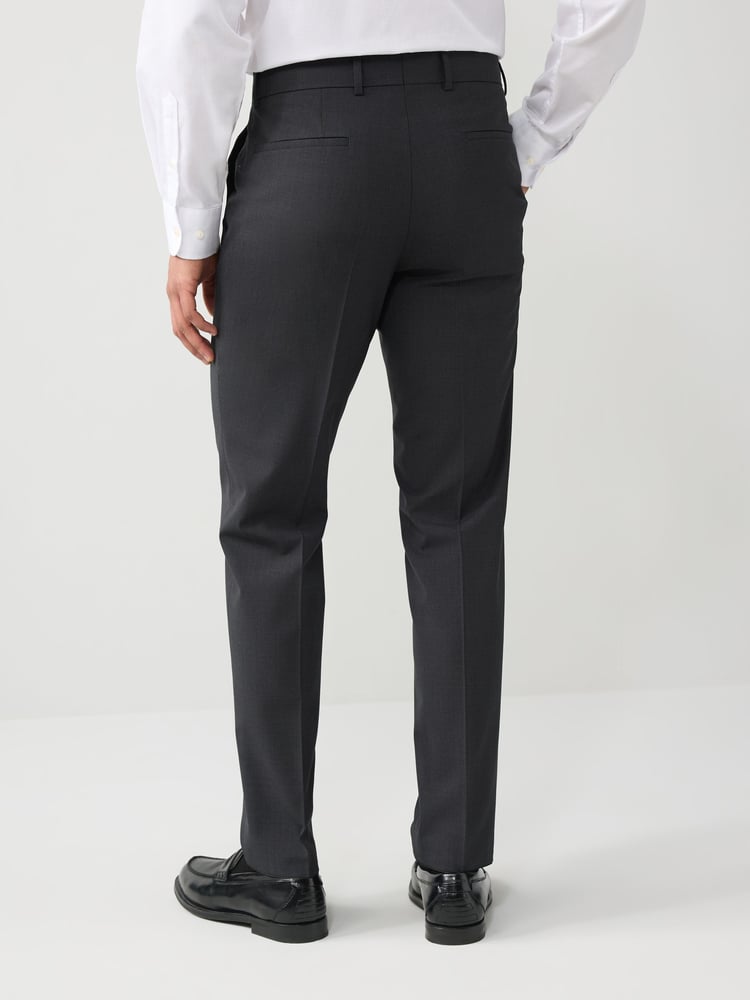 BOSS Grey Slim Fit Wool Trousers - Image 2 of 6