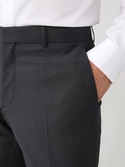 BOSS Grey Slim Fit Wool Trousers - Image 3 of 6