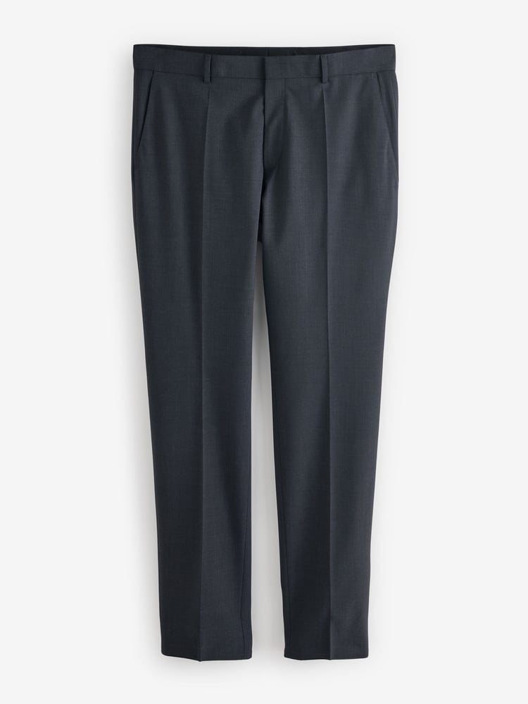 BOSS Grey Slim Fit Wool Trousers - Image 6 of 6
