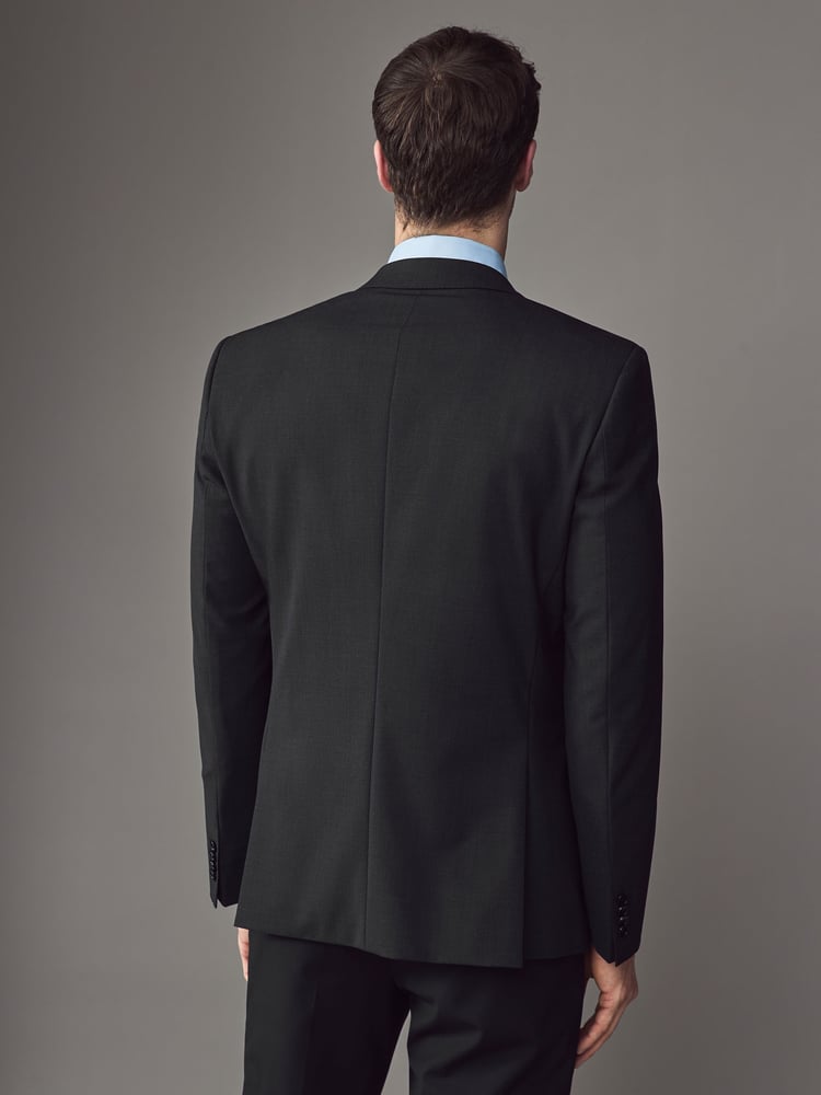 BOSS Grey Slim-Fit Wool Suit Jacket - Image 2 of 4 BOSS Grey Slim-Fit Wool Suit Jacket - Image 2 of 4