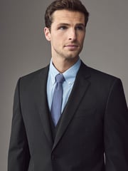 BOSS Grey Slim-Fit Wool Suit Jacket - Image 3 of 4