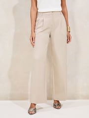 Lipsy Stone Premium Wide Leg Trousers - Image 3 of 5