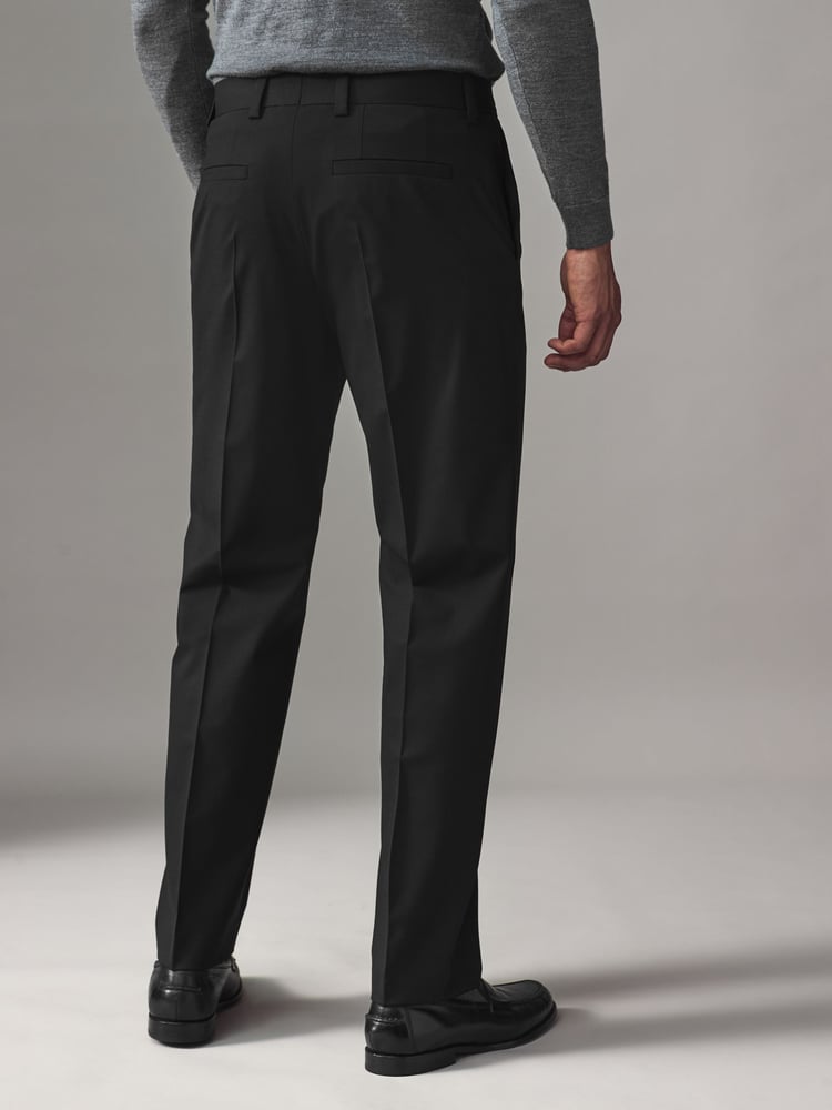 HUGO Black Hugo Wool Blend Stretch Trousers - Image 2 of 4