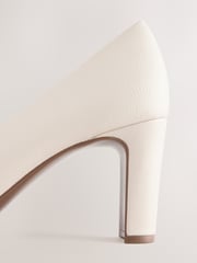 Bone Standard/Wide Fit Forever Comfort® Round Toe Block Court Shoes - Image 3 of 5