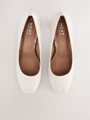 Bone Standard/Wide Fit Forever Comfort® Round Toe Block Court Shoes - Image 5 of 5