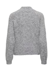 JDY Grey High Neck Bow Knitted Jumper - Image 7 of 7