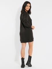 Threadbare Black Christmas Longline Sweatshirt - Image 2 of 5
