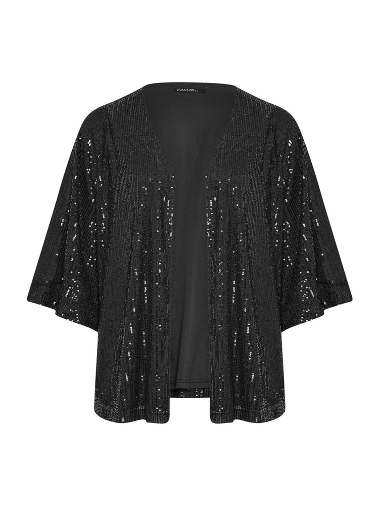 Evans Gold Sequin Kimono - Image 5 of 5