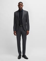 BOSS Black Slim Fit Stretch Poplin Shirt - Image 3 of 6