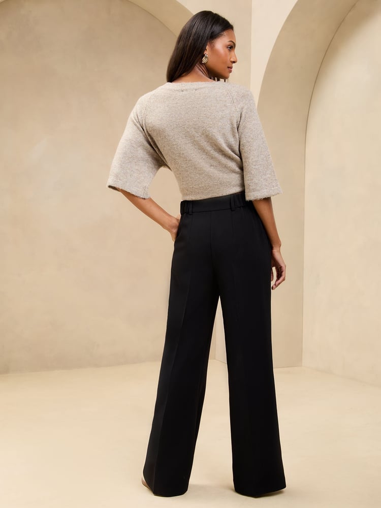 Lipsy Black Premium Wide Leg Trousers - Image 4 of 4