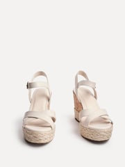 Linzi Natural Lilia Cork Wedges With Rope Detail - Image 4 of 5