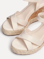 Linzi Natural Lilia Cork Wedges With Rope Detail - Image 5 of 5