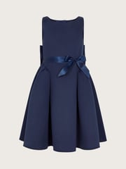 Monsoon Blue Molly Scuba Bow Bridesmaid Dress - Image 1 of 3