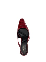 Dune London Red Contact Branded Block Slingback Court Heels - Image 5 of 6
