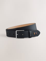 PS Paul Smith Leather Signature Stripe Stiching Detail Black Belt - Image 1 of 4