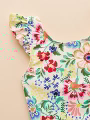 Joules Splash Pink/Cream Pack of Two Swimsuits - Image 6 of 9