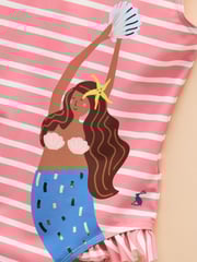 Joules Splash Pink/Cream Pack of Two Swimsuits - Image 9 of 9