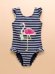 Joules Splash Blue/Green Pack of Two Swimsuits - Image 3 of 9